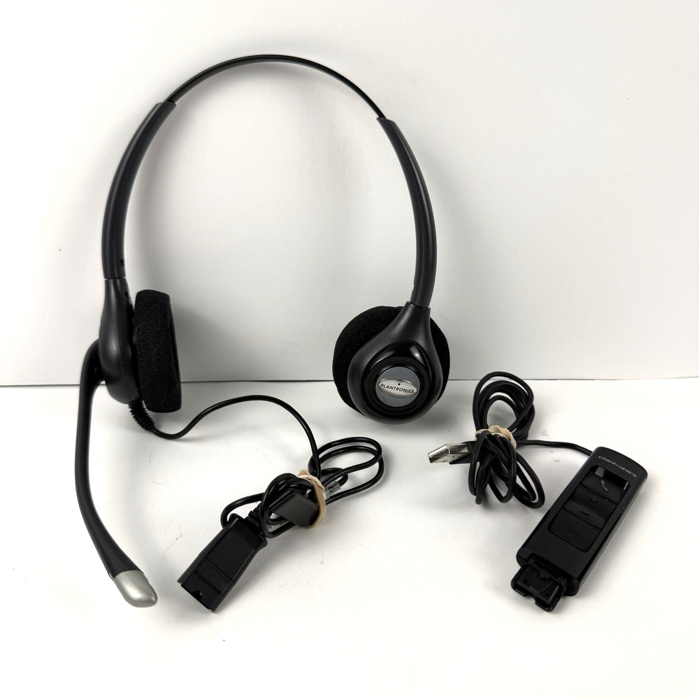 Plantronics DA80 USB Audio Processor Telephone With Headset Tested Working