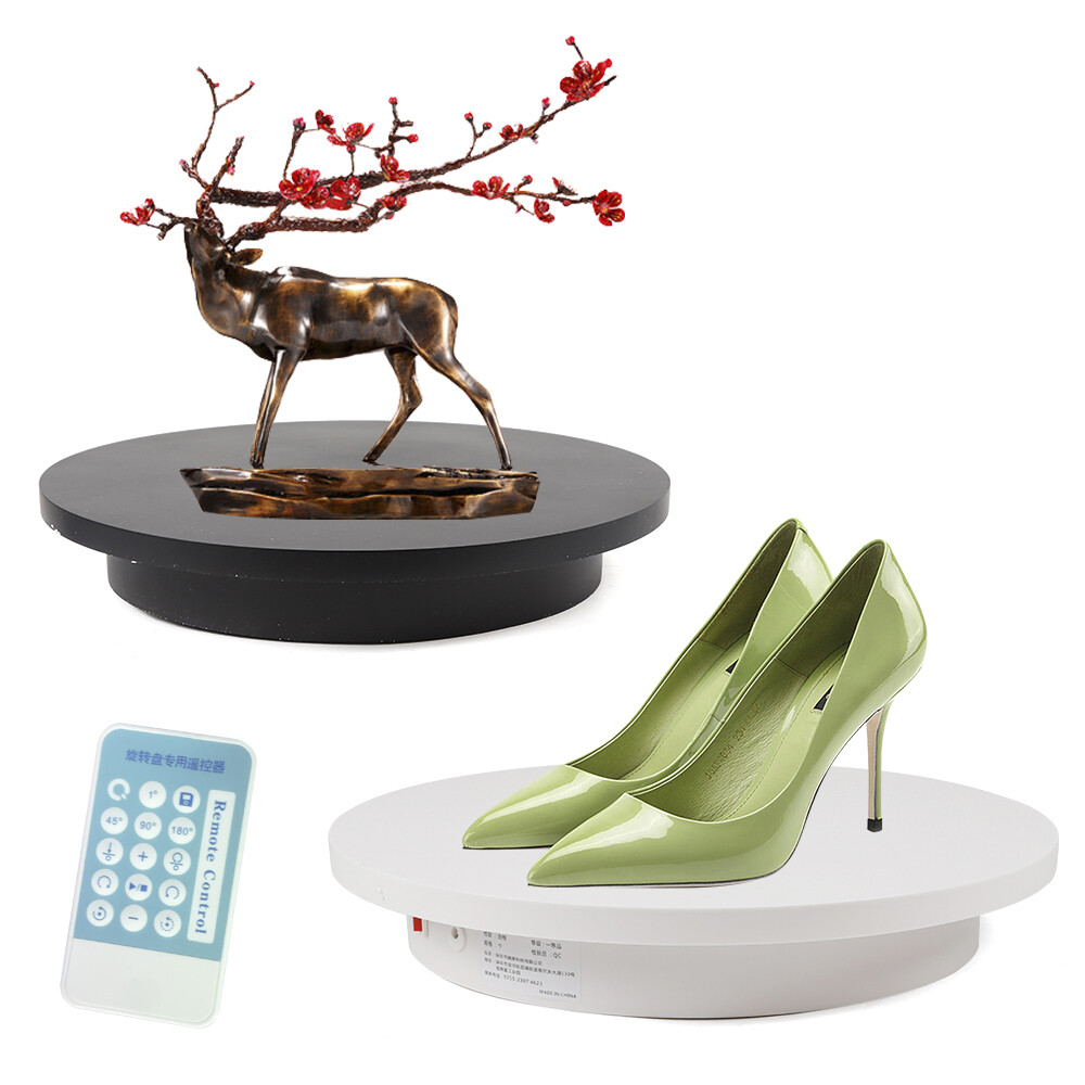16.5" 360° Remote Control Electric Motorized Rotating Turntable Display Stand