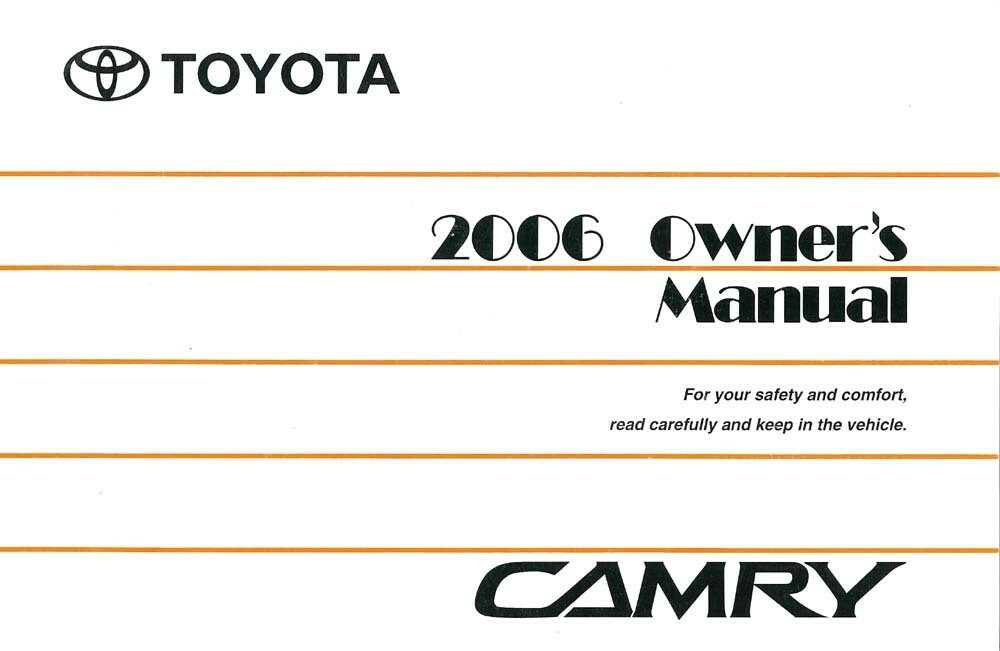 2006 Toyota Camry Owner's Manual