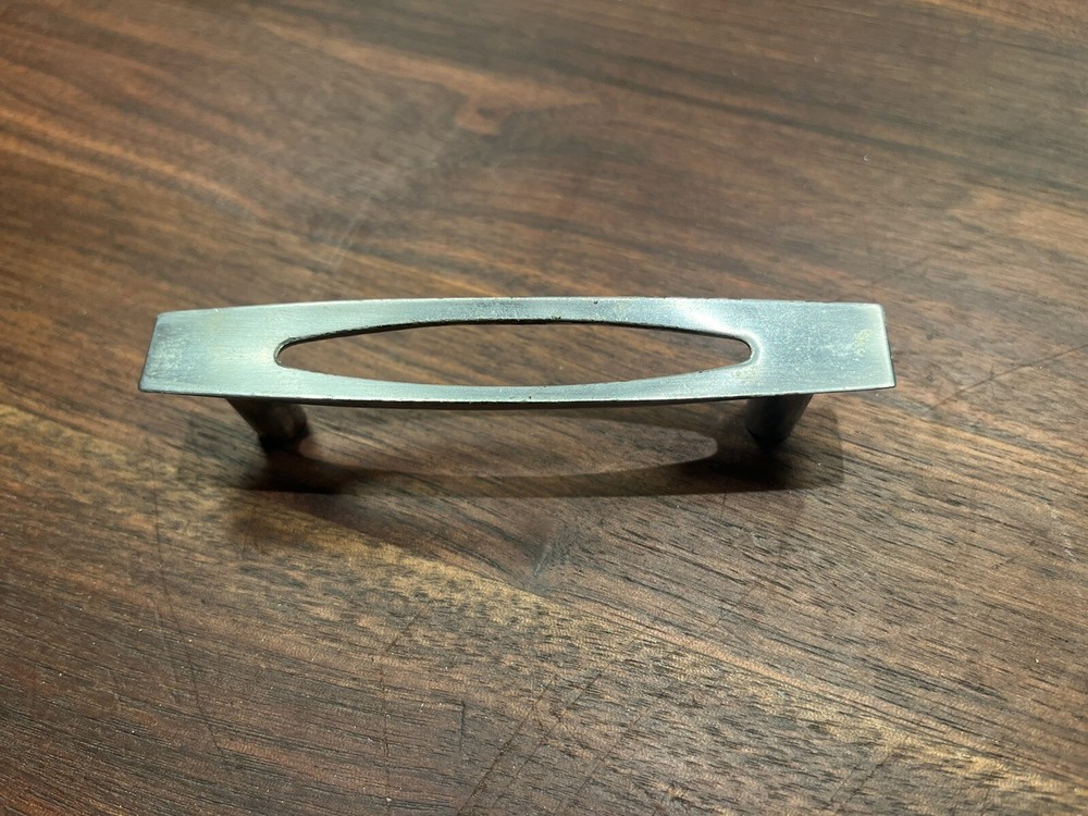 Vintage Ajax Mid Century Nordic Modern Chrome Drawer Pull Handle - 3” Centers