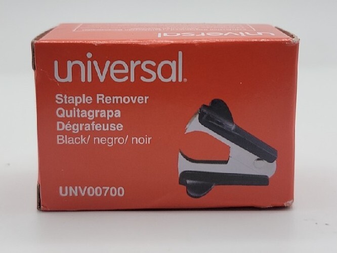 Universal Jaw Style Staple Remover, Black. New