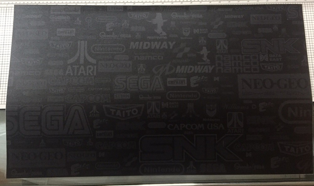 Generic Arcade Logo Laminated Control Panel Overlay (CPO) - 33" x 17"