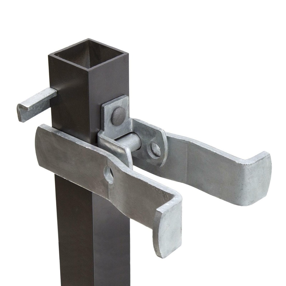 Square Post Fulcrum Gate Latch - Fits 2" Square Gate Frame x 2 1/2" Square Ga...