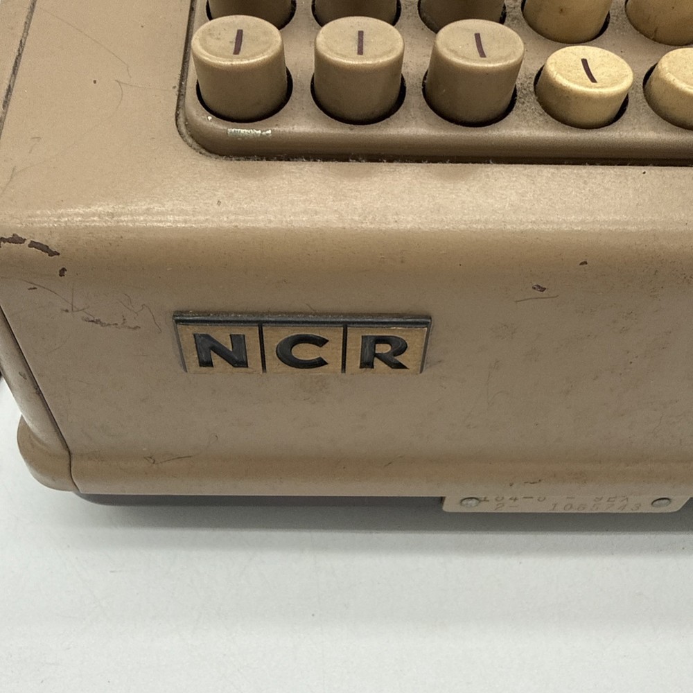 Vintage NCR Adding Machine Untested For Parts Only