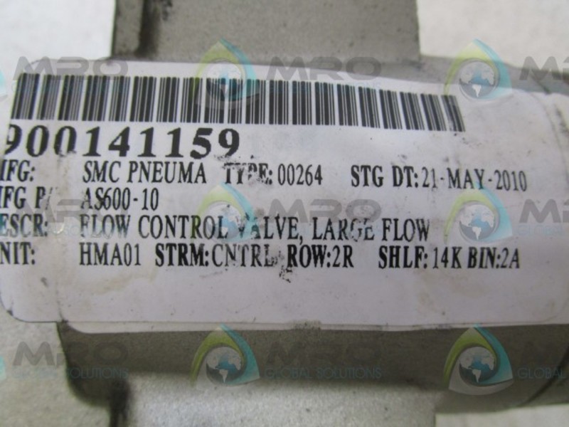 SMC AS600-10 VALVE NSNP