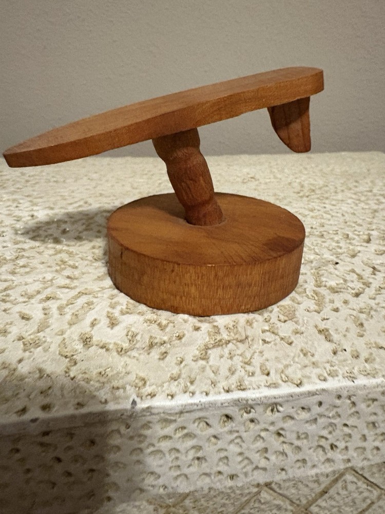 Solid Wood Carved Surf Board 4" Corliete G11