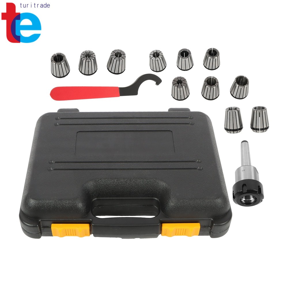 ER32 Collet Chuck MT2 Shank Kit Includes 11 Pack Collets Full Size Range