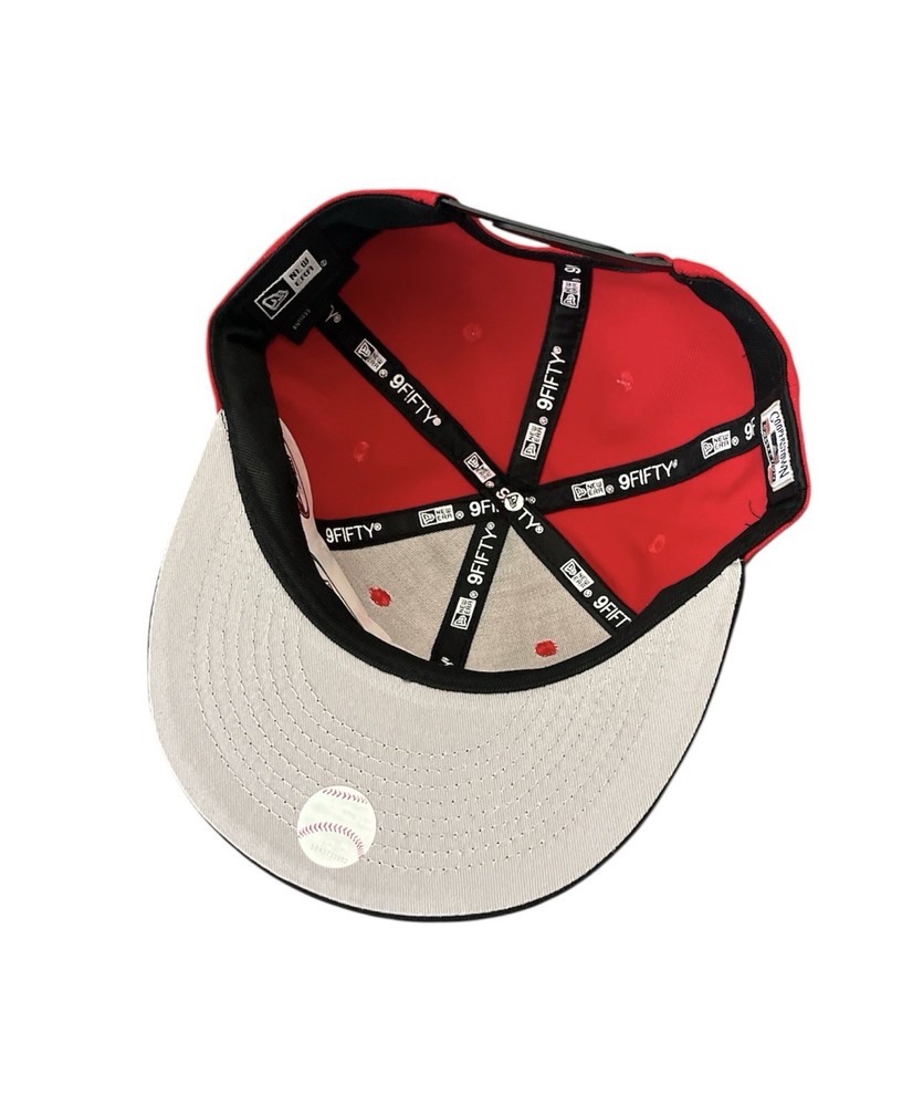 Boston Red Sox 9Fifty New Era SnapBack Hat Red & Navy Adjustable Flat Bill