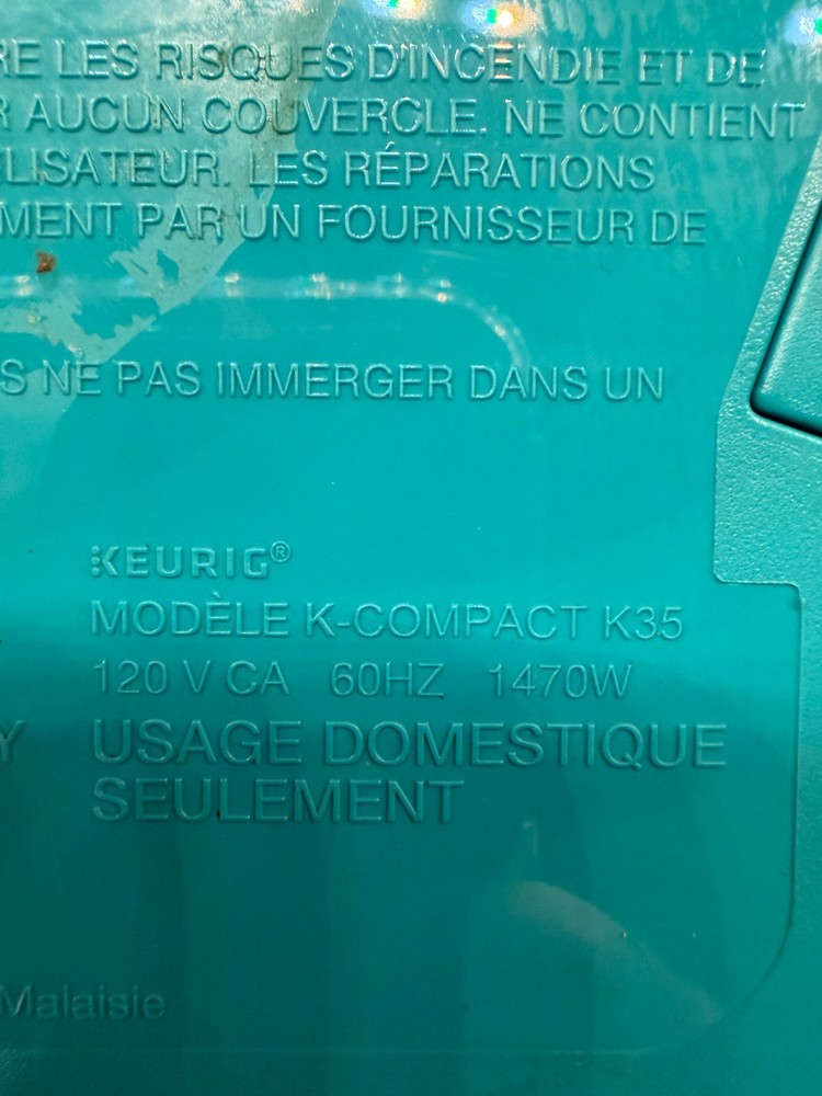 Keurig K-Compact K35 Main Board Replacement Tested Working Part