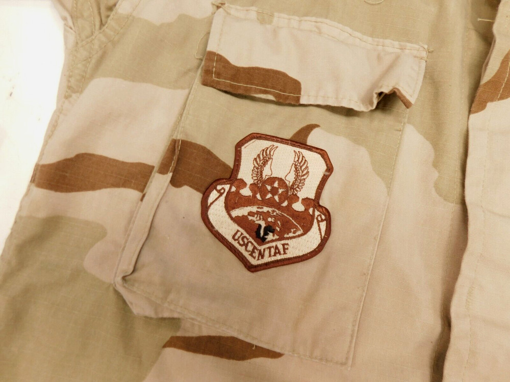 US Air Force DCU Combat Coat Medium Desert Storm CENTAF Ripstop N/C Camo Uniform