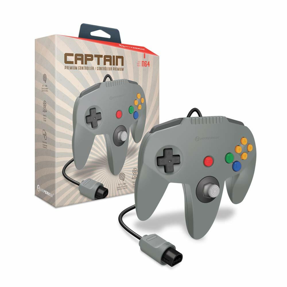 Hyperkin Nintendo 64  "Captain" Premium Controller for N64 - Gray