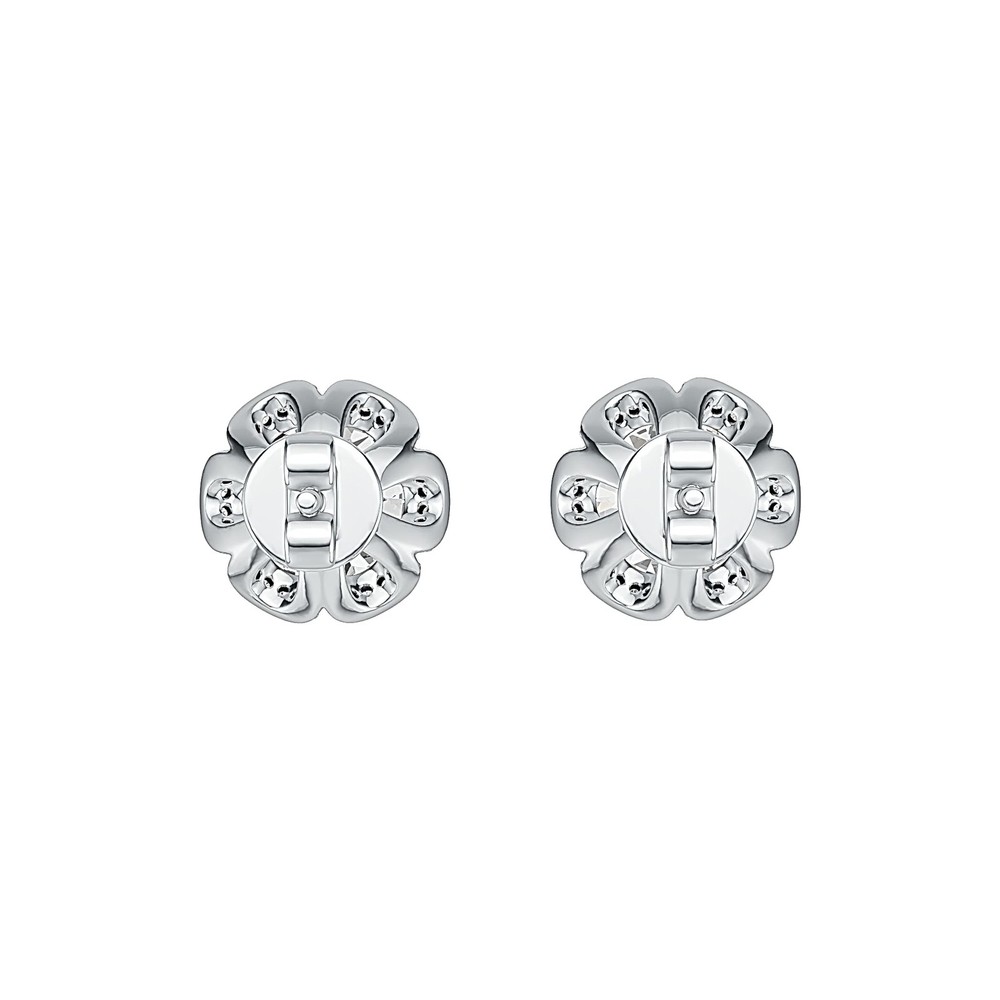 Sterling Silver Semi Mount Earrings Setting Round RD 8x8mm Stud