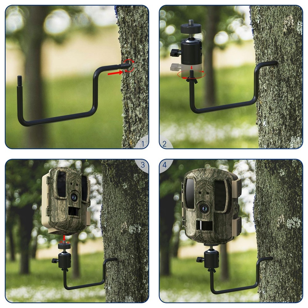 ORIPIK Trail Camera Tree Mount: 360 Degrees Adjustable Game Mount...