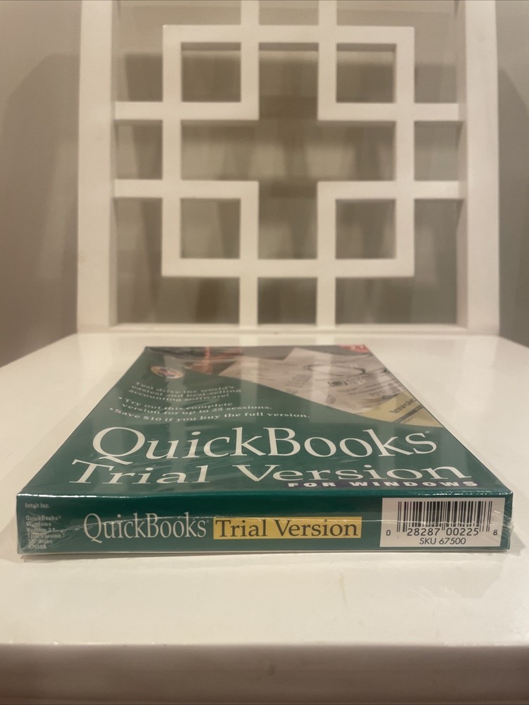 Vintage Microsoft Windows QuickBooks Version 3.1 Trial Version Sealed New