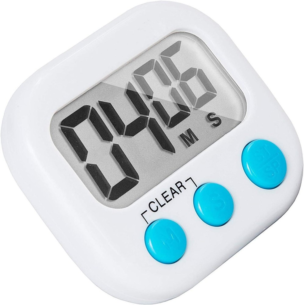 6 Pack Small Digital Kitchen Timer Magnetic Back And ON/Off Switch,Minute Second