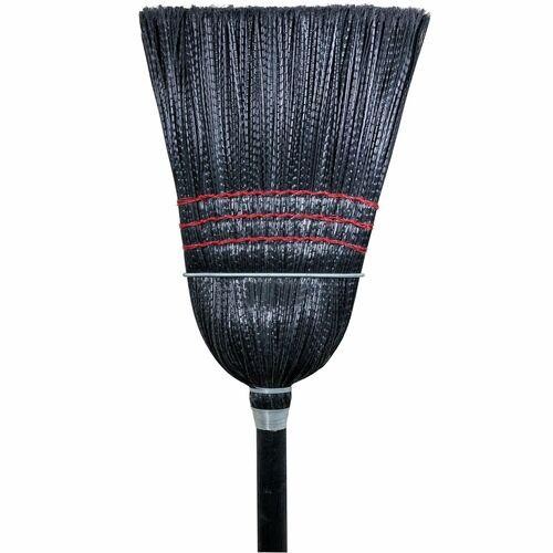 M2 Professional Plastic Warehouse Corn Broom - Black BC107PBK
