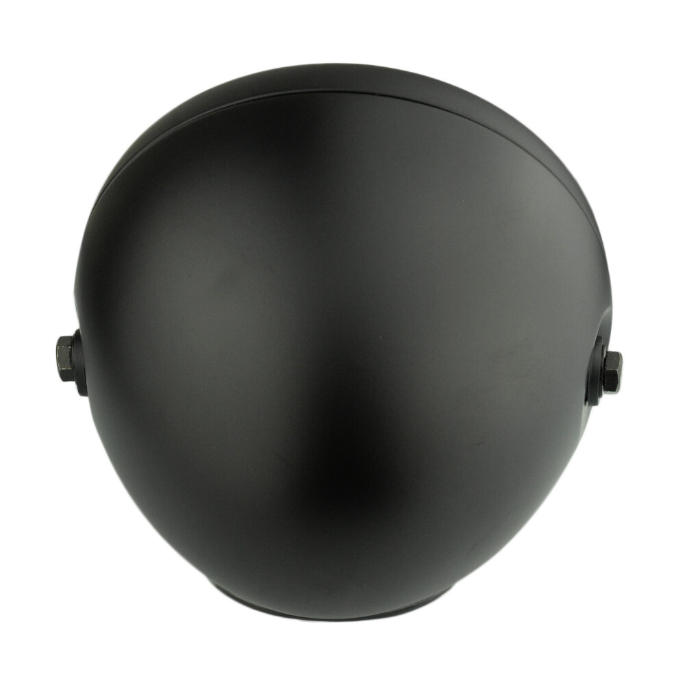 6.5" Side Mount Motorcycle Headlight Spotlight Grill Black Shell Clear