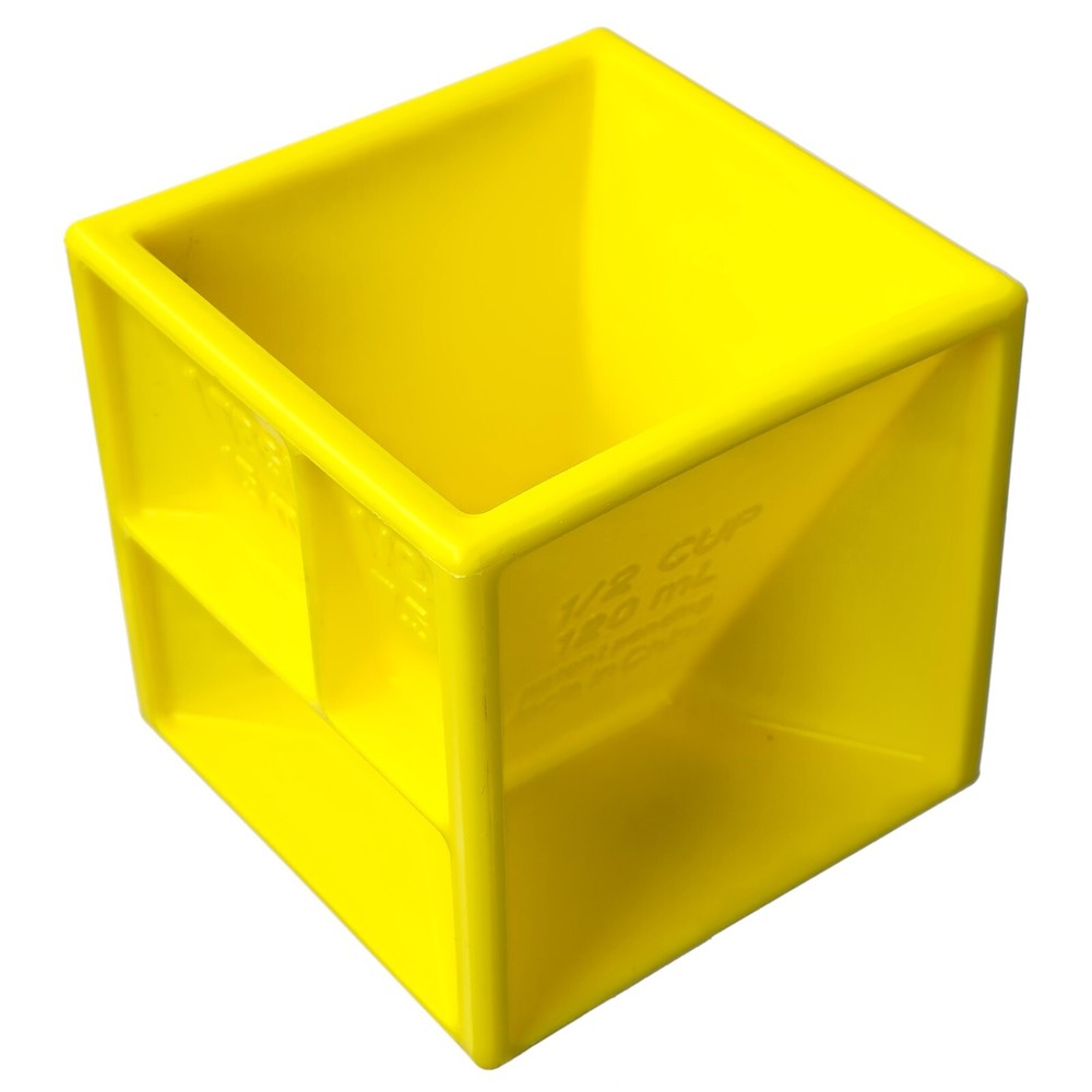 All-in-One Measuring Cube | 30+ Sizes | Kitchen | Baking | Great Gift | Yellow