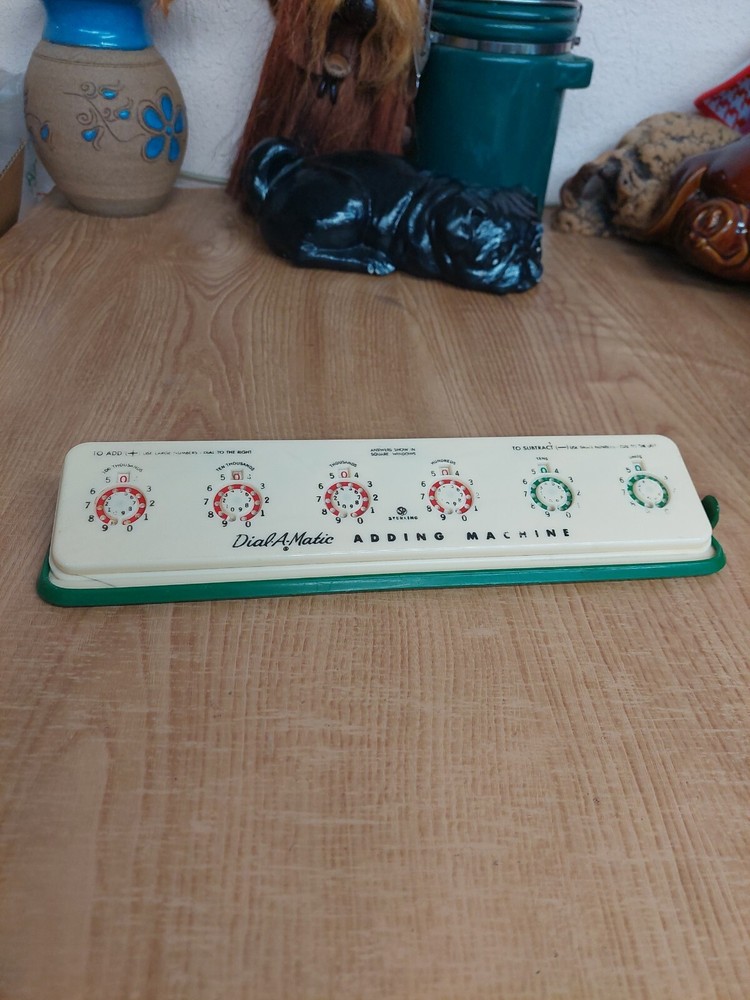 DIAL A MATIC ADDING MACHINE UNUSUAL