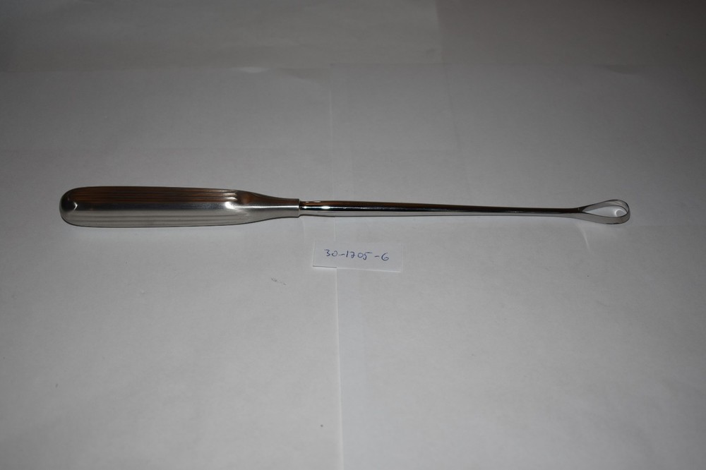 1 PC SIMS UTERINE CURRETTE SIZE 6 11" SHARP BLADE MALLEABLE SHANK