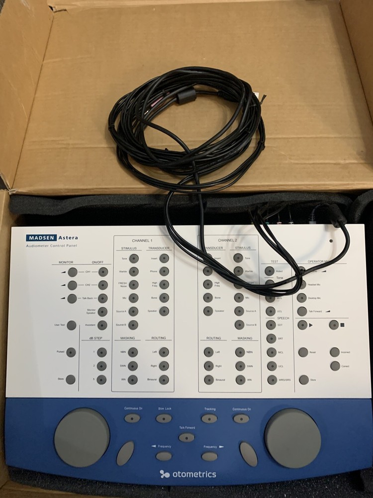 Madsen Astera Audiometer Control Panel Otometrics