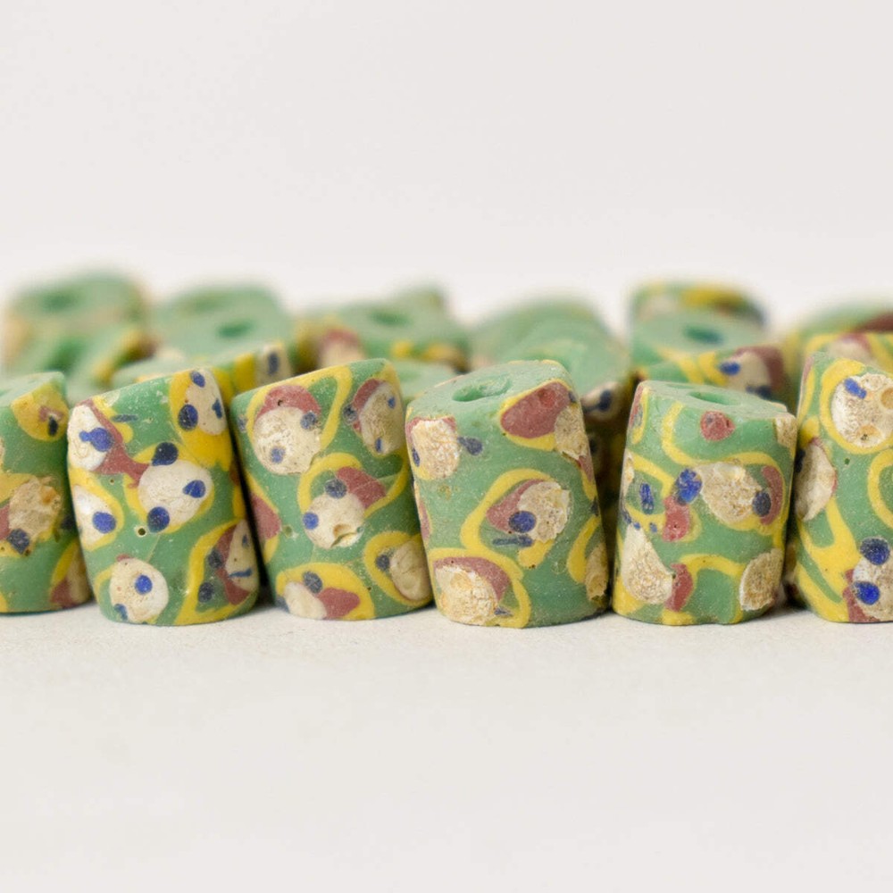 55 Venetian Green Trade Beads