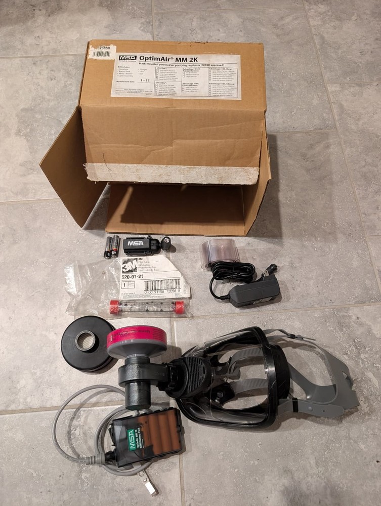 MSA OptimAir UltraVue PAPR with Accessories