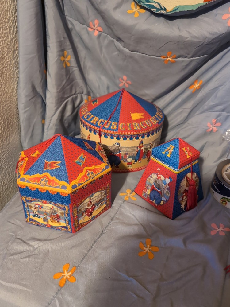 Punch Studio Nesting Boxes Carousel Circus Nesting Boxes By John Grossman