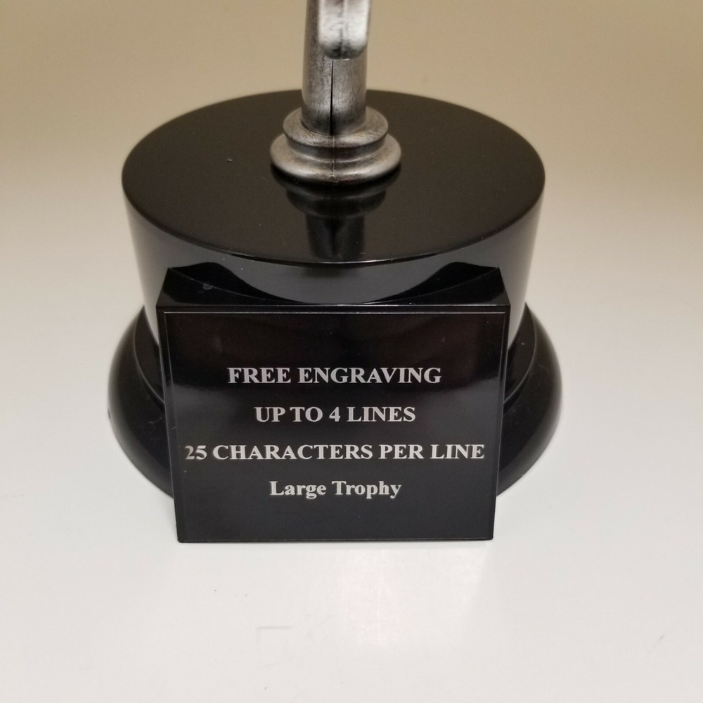 LARGE 13." SPARK PLUG TROPHY ON BASE! FREE ENGRAVING!