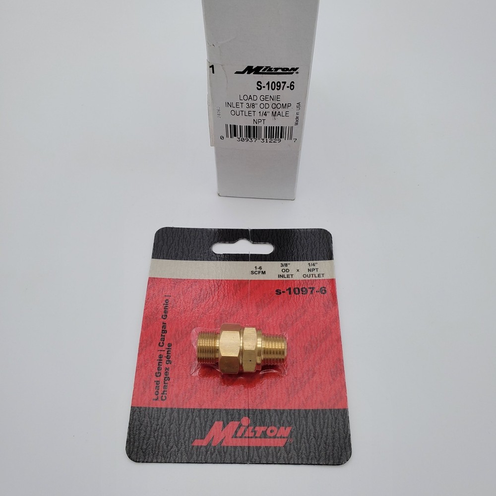MILTON® 1/4" MNPT x 3/8" OD Load Genie