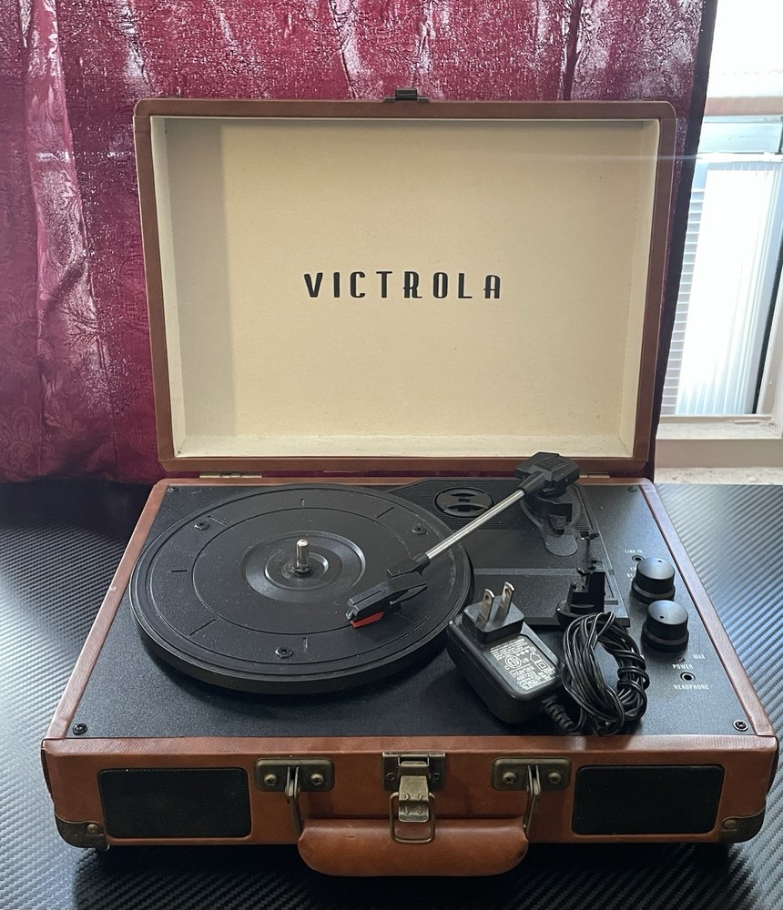Victrola Journey Bluetooth Suitcase Record Player with Cable