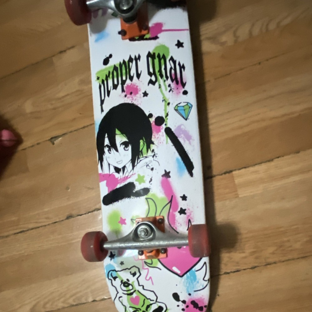 Proper Gnar Anime Theme Complete Skateboard Multicolor Wood Deck