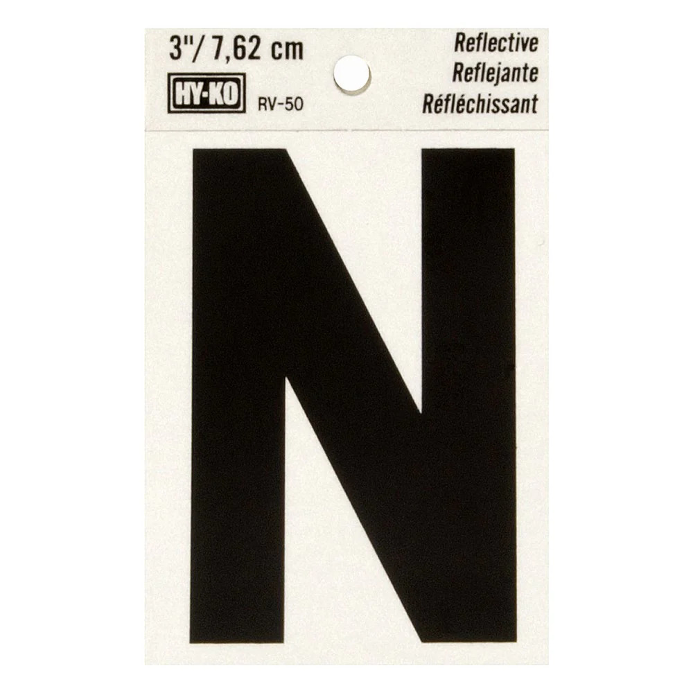 Hy-Ko™ 3" Reflective Letter N (10 pcs.)