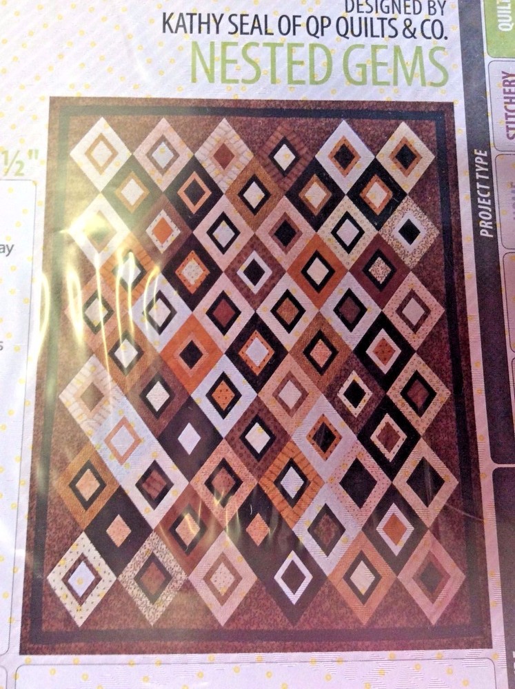 CUT LOOSE PRESS #CLPKSE005 NESTED GEMS QUILT PATTERN