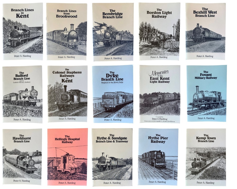 Peter A Harding Branch Line Railway Books. Select from Drop Down Menu