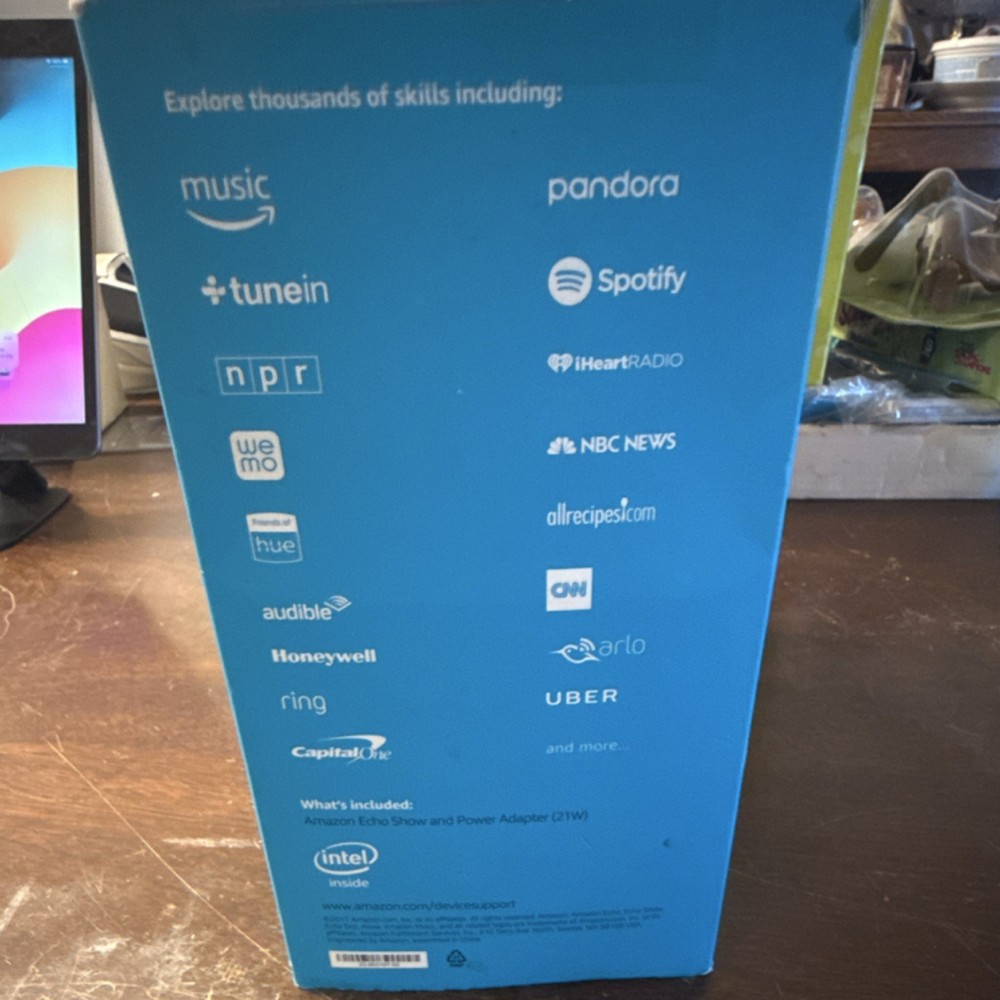 Amazon Echo Show Smart Speaker Black with Display, Alexa, Smart Home Control