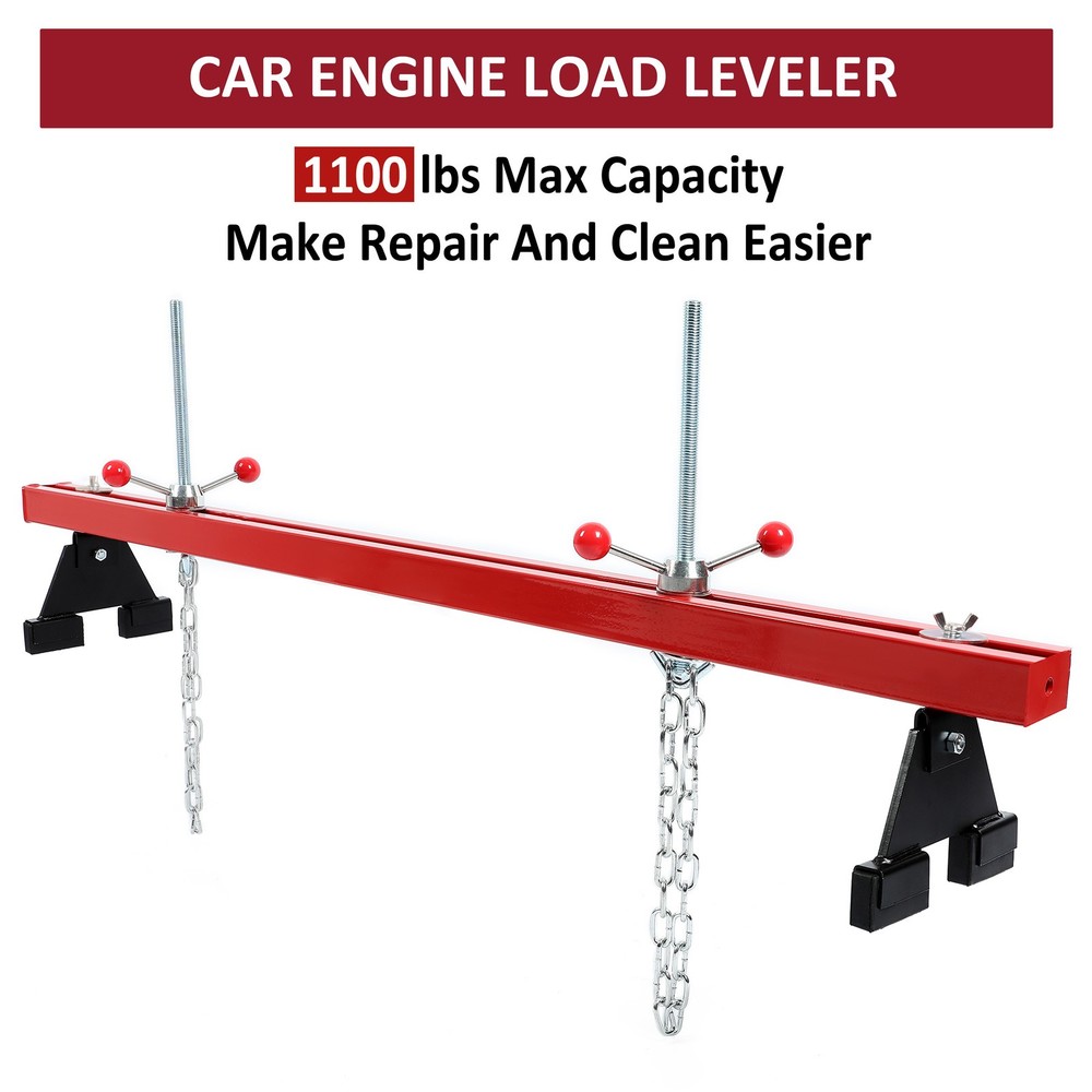 Engine Support Bar Engine Load Leveler 1100 Lbs Transmission w/ Dual Hook