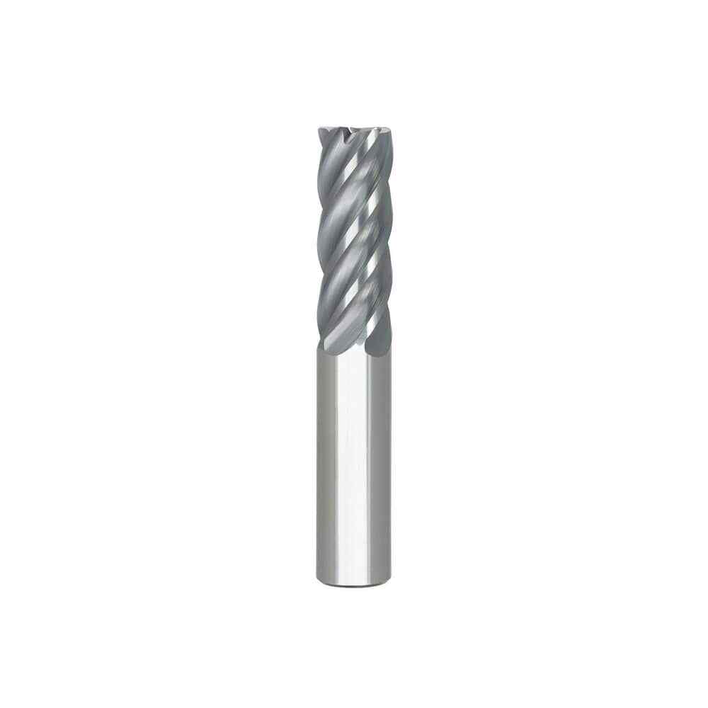 Niagara 17004307 Carbide Corner Radius End Mill: 1/4" Diam, 3/4" LOC, 5 Flutes