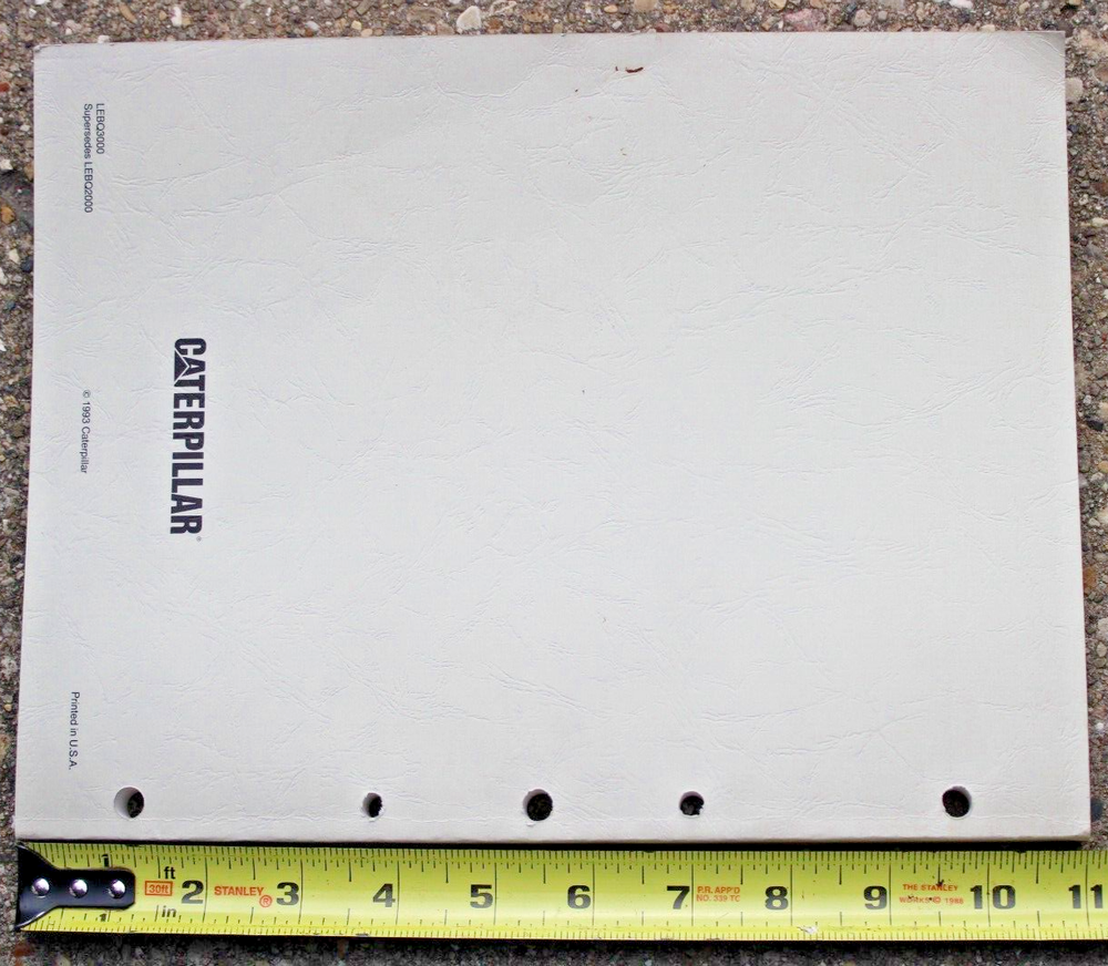 1993 Caterpillar Tractor Engine Division Advertising Training Directory Catalog