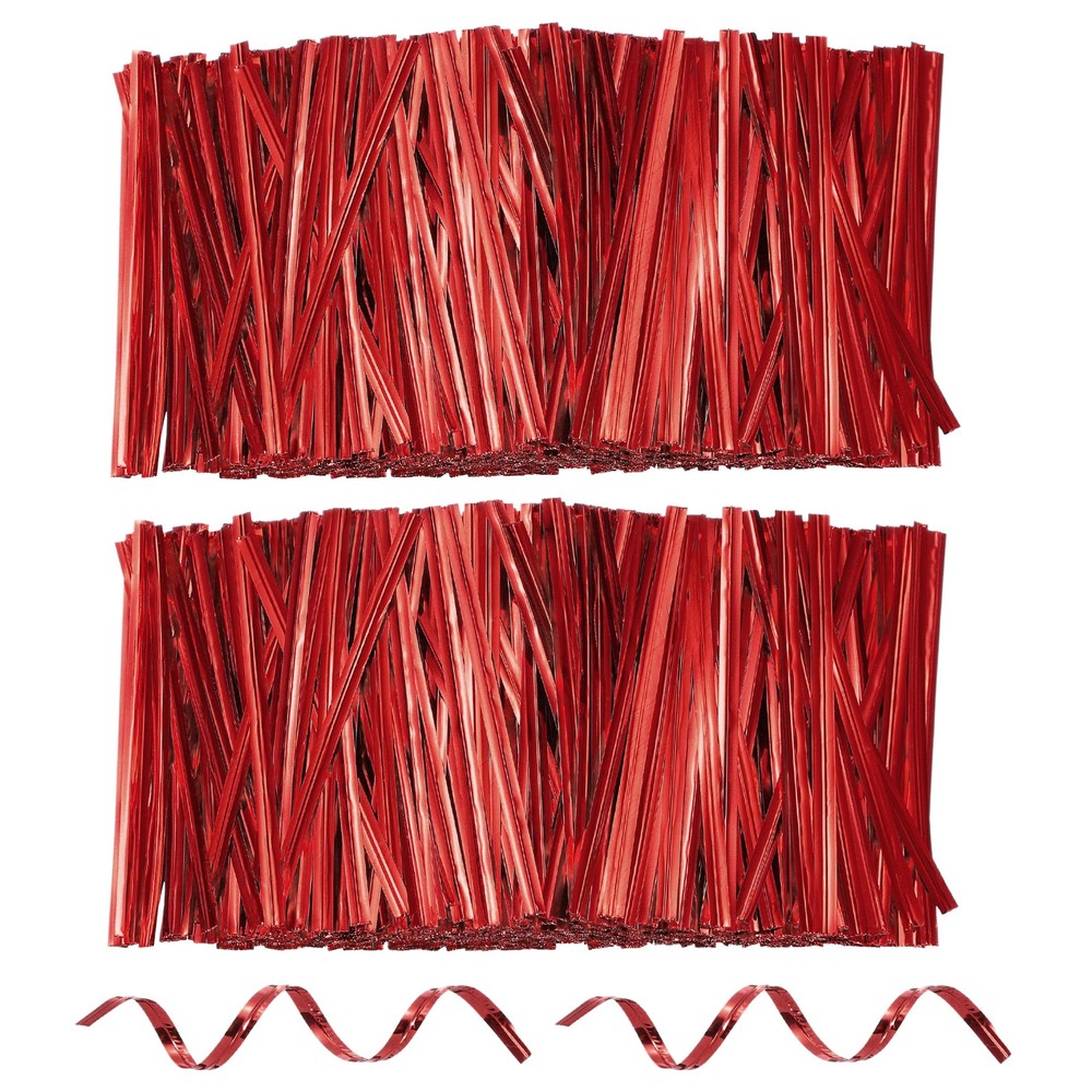 1600pcs 3" Reusable Bag Closure Red Bread
