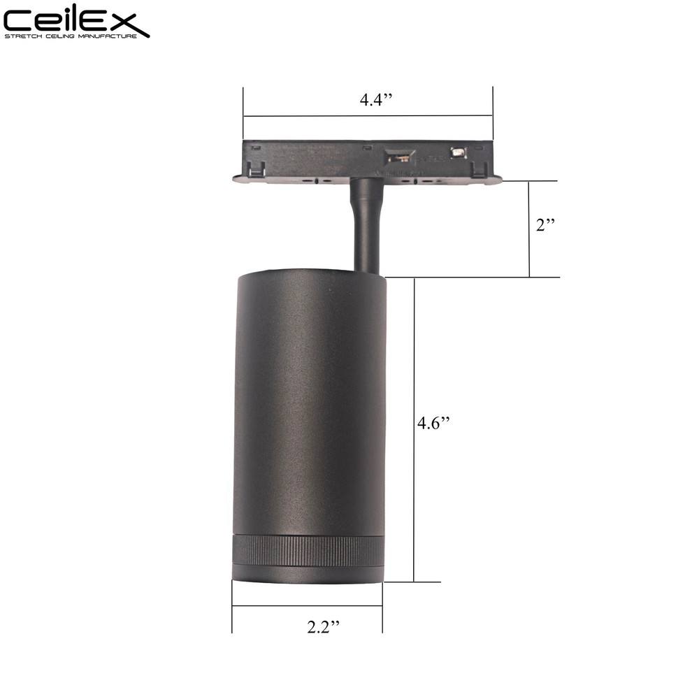 Ceilex 5W Black Adjustable Magnetic Focus Spot Light (Zigbee + 3CCT)