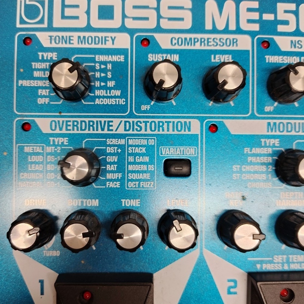 Boss ME-50 Guitar Multiple Effects Multi Effects NO POWER CORD