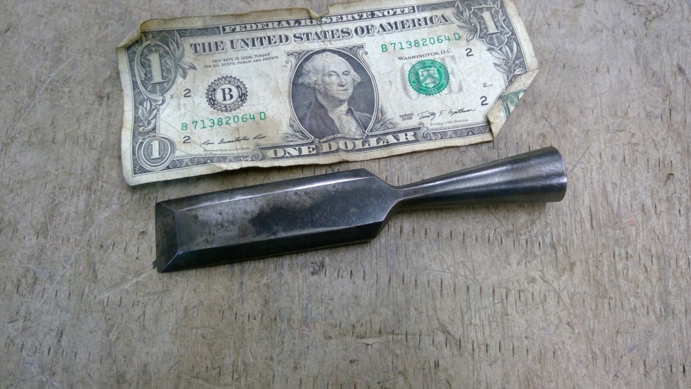 Old collectible tools Vintage TRUMACO 1" bevel edge socket chisel