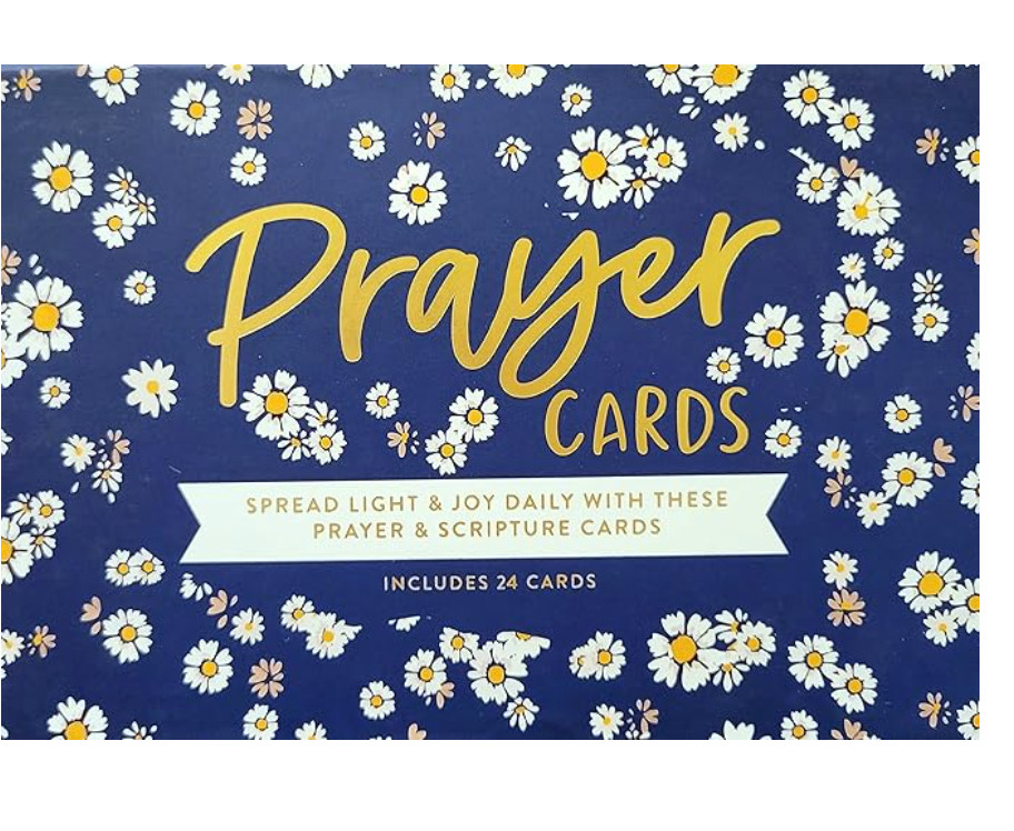 Eccolo Prayer Cards | Beautiful Daisy Floral Design includes 24 different flat