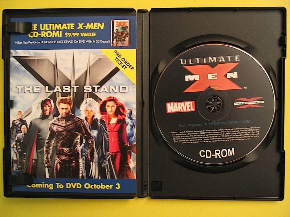 Marvel Comics Ultimate X-Men Complete Comic Book Collection CD-ROM Mac Windows