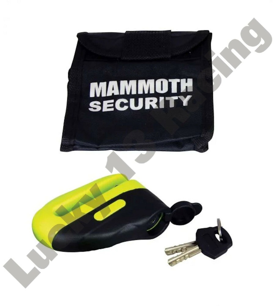 Mammoth Security Yellow Blast Disc Lock With 10mm Pin weatherproof