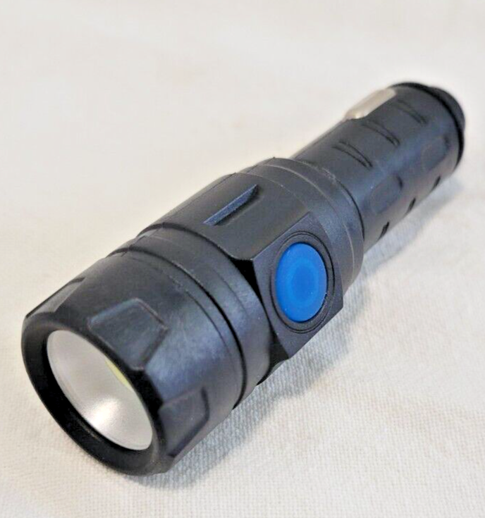 Flashlight Compact Mini LED Super Bright Car Cigarette Lighter Rechargeable 12V