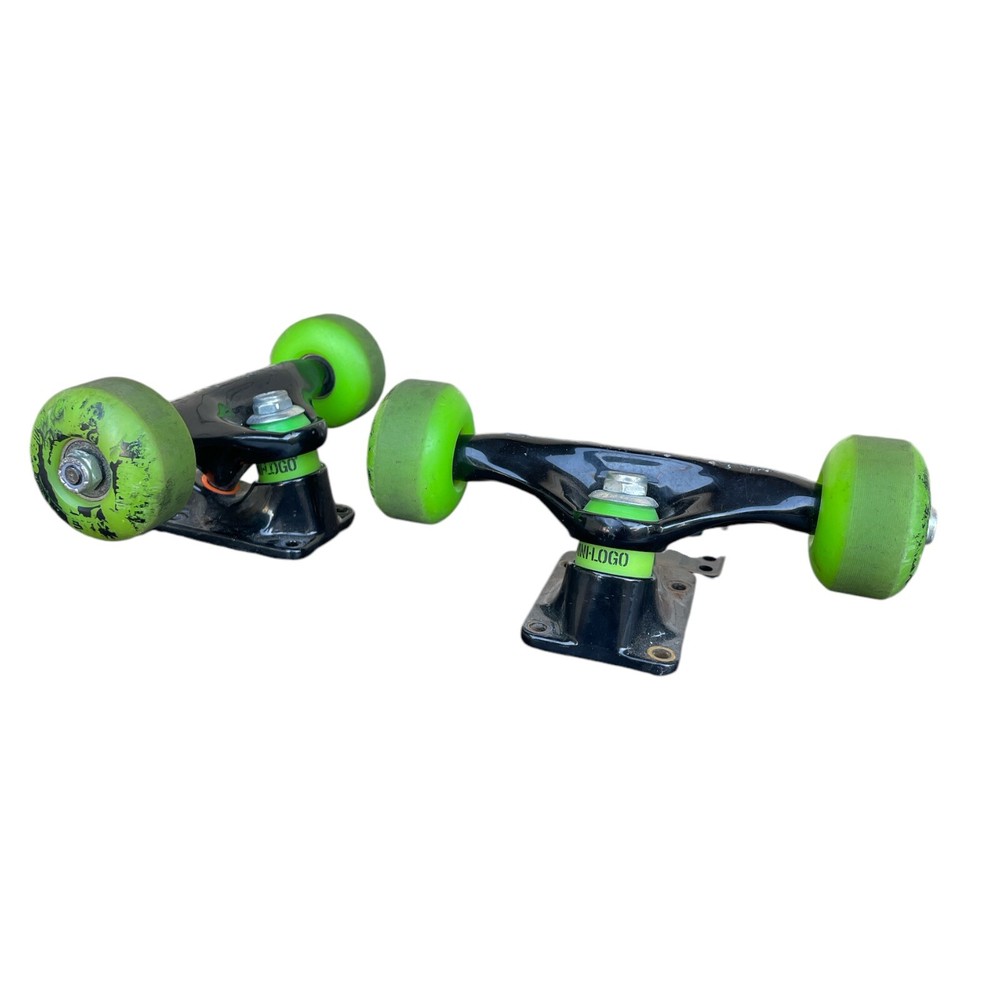 Powell Peralta Mini Logo Skateboard Trucks With Powell Wheels