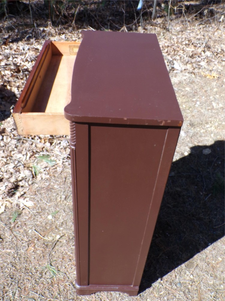 Vintage Sligh Lowry Solid Mahogany Open Front Bookcase Shelving Cabinet