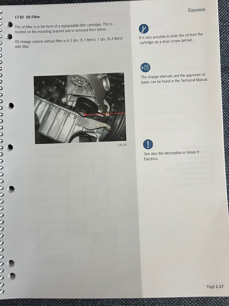 Porsche 2004 Cayenne /S/T Technical Bulletin